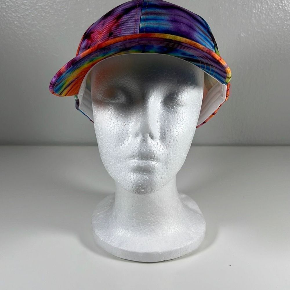Women’s Tie Dye Baseball Cap Hook Loop Summer Outdoor Hat Adjustable Multicolor